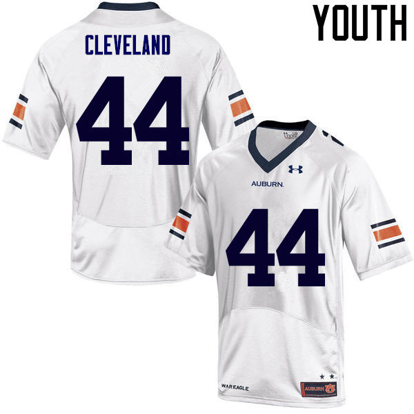 Youth Auburn Tigers #44 Rawlins Cleveland College Football Jerseys Sale-White - Click Image to Close